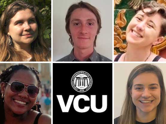 five v.c.u. recent graduates who are recipients of the fulbright scholarship for 2020-21